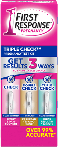 FIRST RESPONSE Triple Check Pregnancy Test